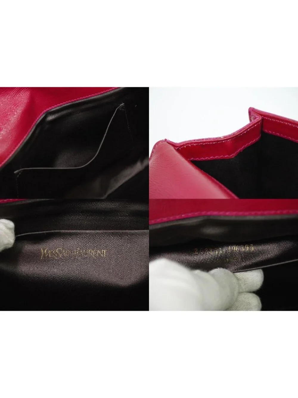 Saint Laurent YSL Belle de Jour Clutch Patent Leather
